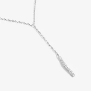 Joma Afterglow Silver Lariat Necklace