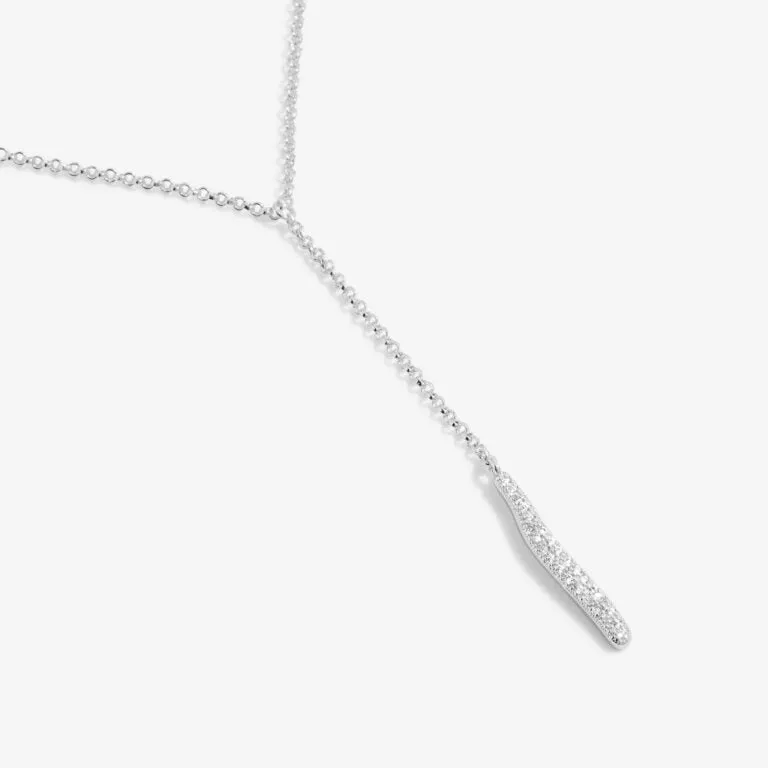 Joma Afterglow Silver Lariat Necklace