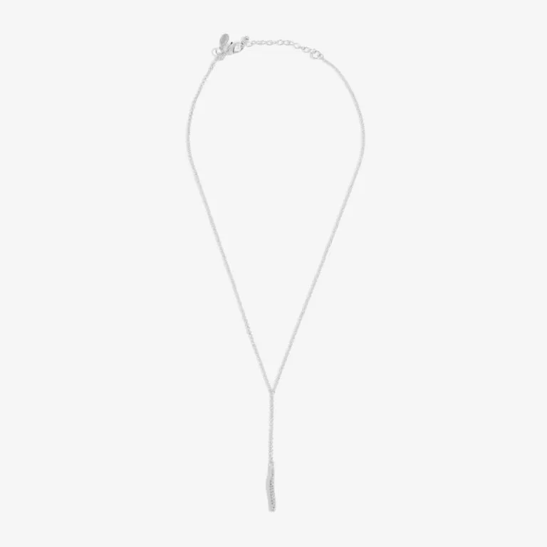 Joma Afterglow Silver Lariat Necklace