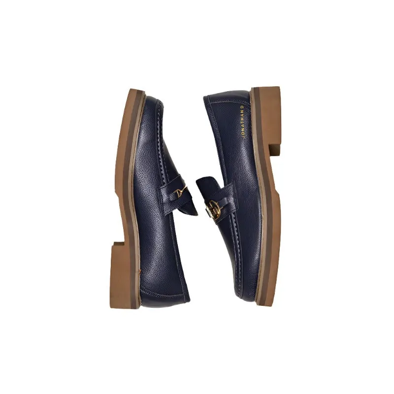 Jonathan D Buckle loafer-Navy