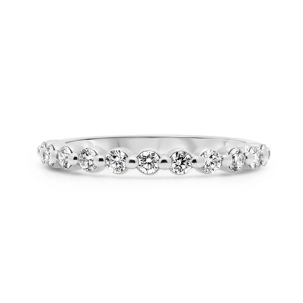 Julie | Moissanite Wedding Band