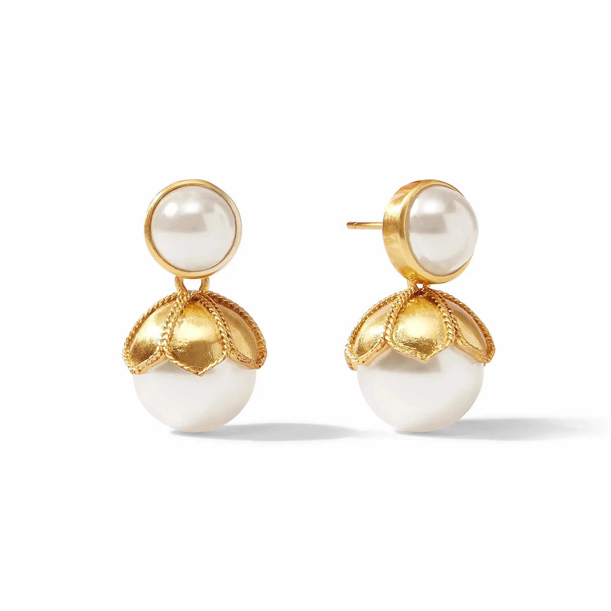 Julie Vos Delphine Pearl Statement Earrings