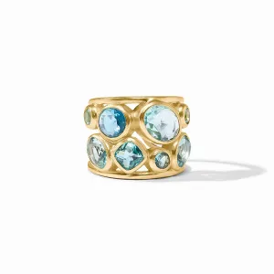 Kaleidoscope Statement Ring in Bahamian Blue