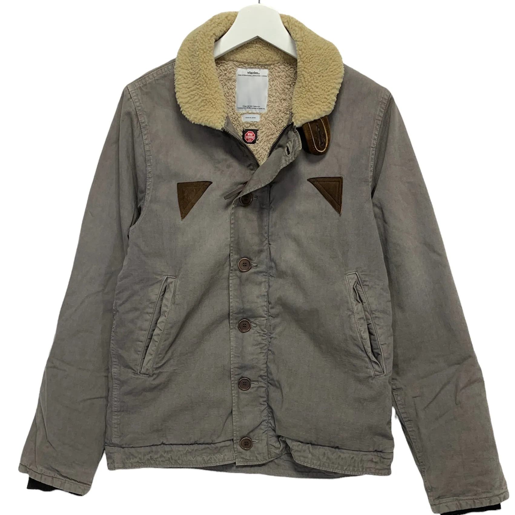 [L] Visvim 14AW Gore Windstopper Deckhand Jacket Grey