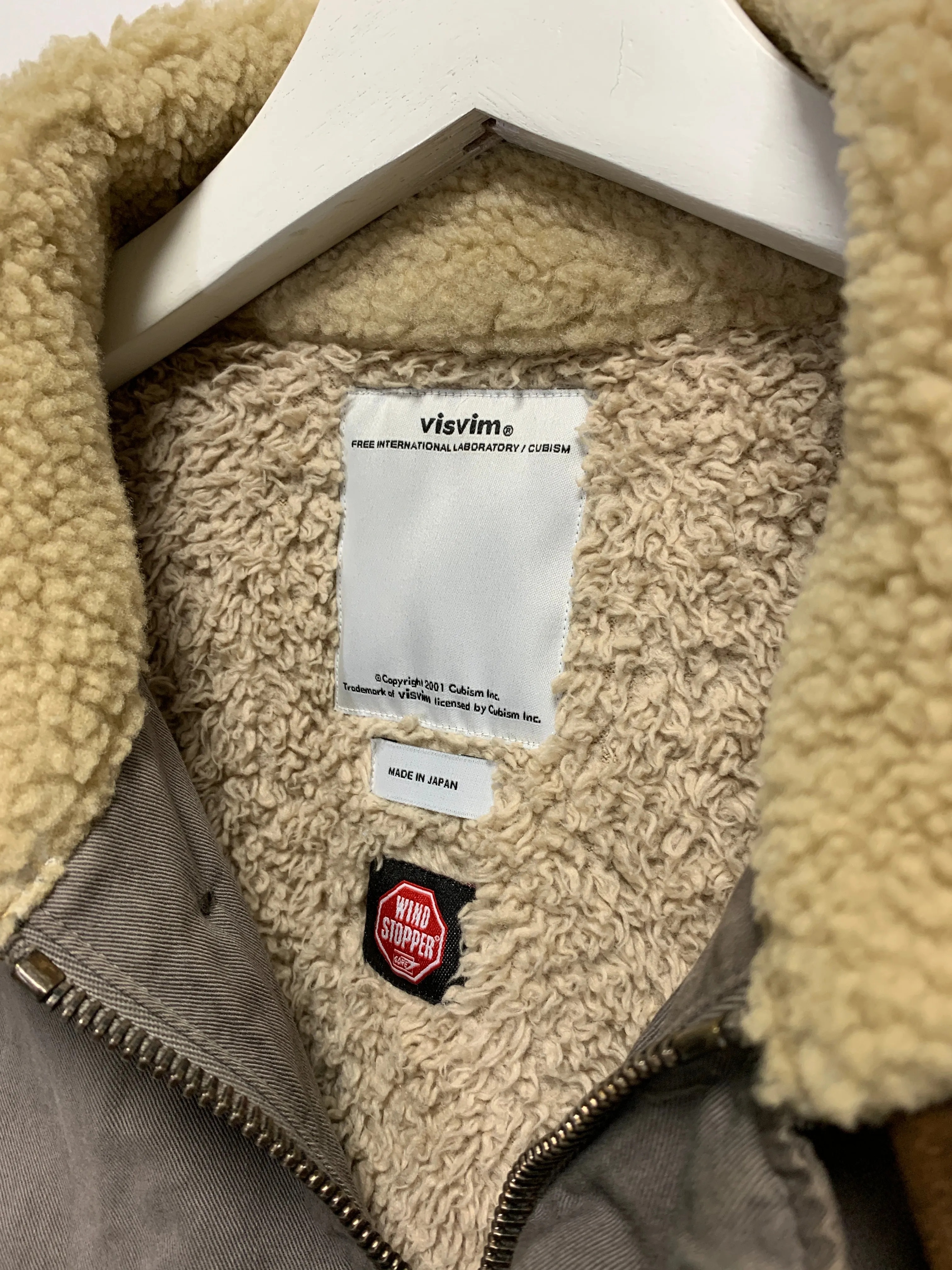 [L] Visvim 14AW Gore Windstopper Deckhand Jacket Grey