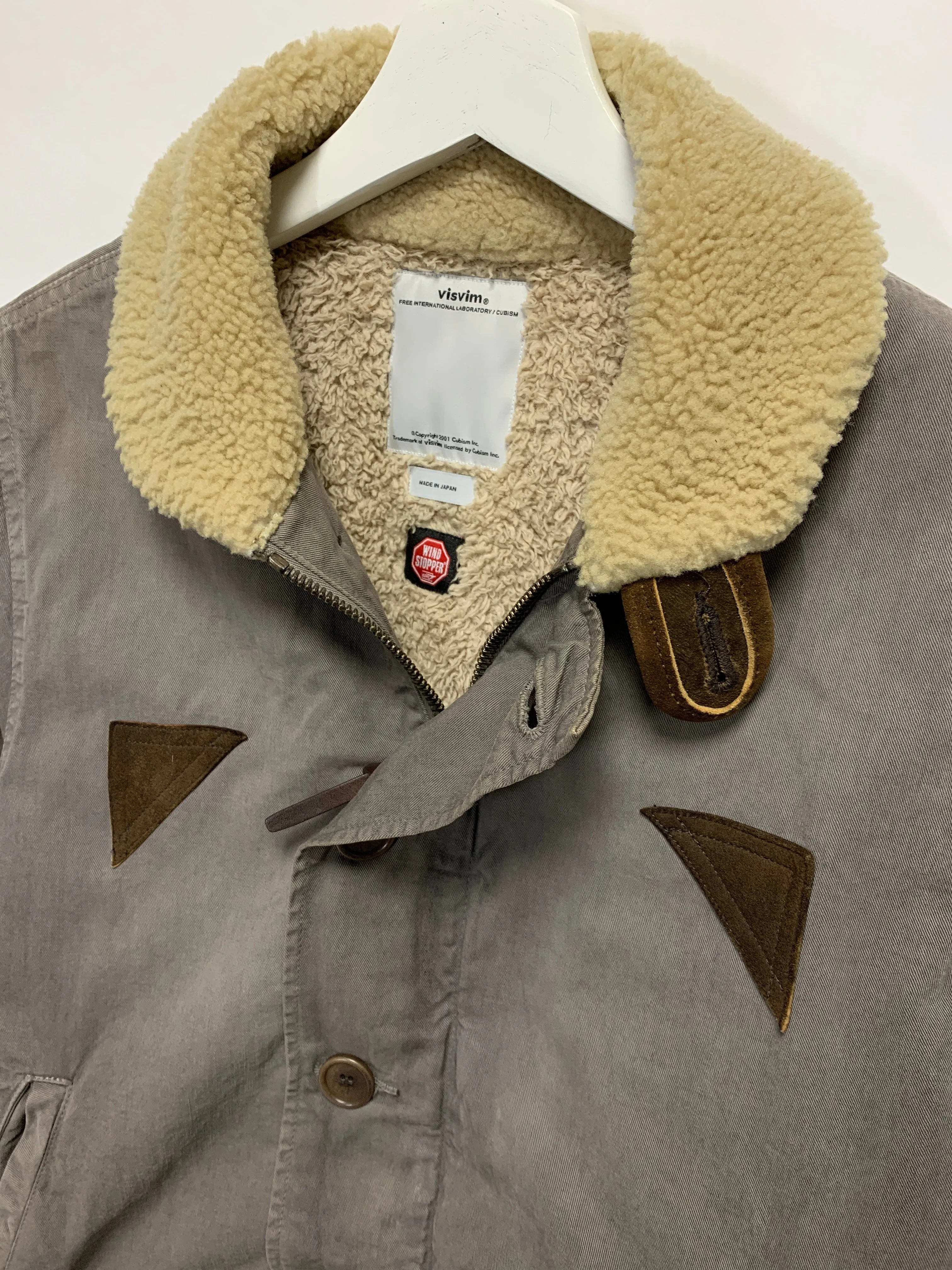 [L] Visvim 14AW Gore Windstopper Deckhand Jacket Grey