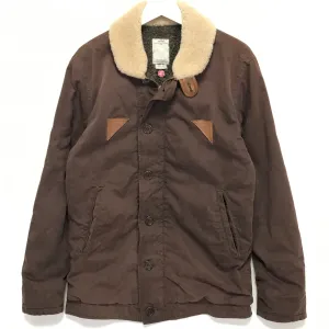 [L] Visvim Gore Windstopper Deckhand Jacket Brown