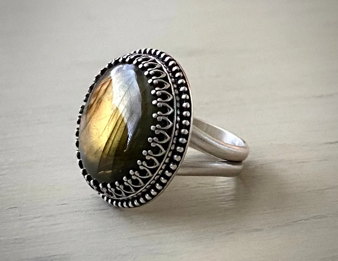 Labradorite Ring