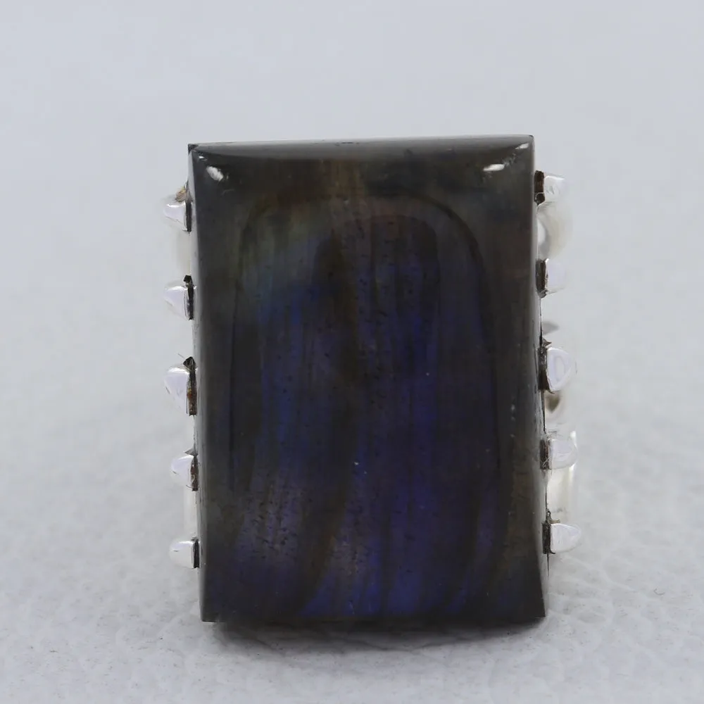 Labradorite Sterling Silver Ring Jewelry