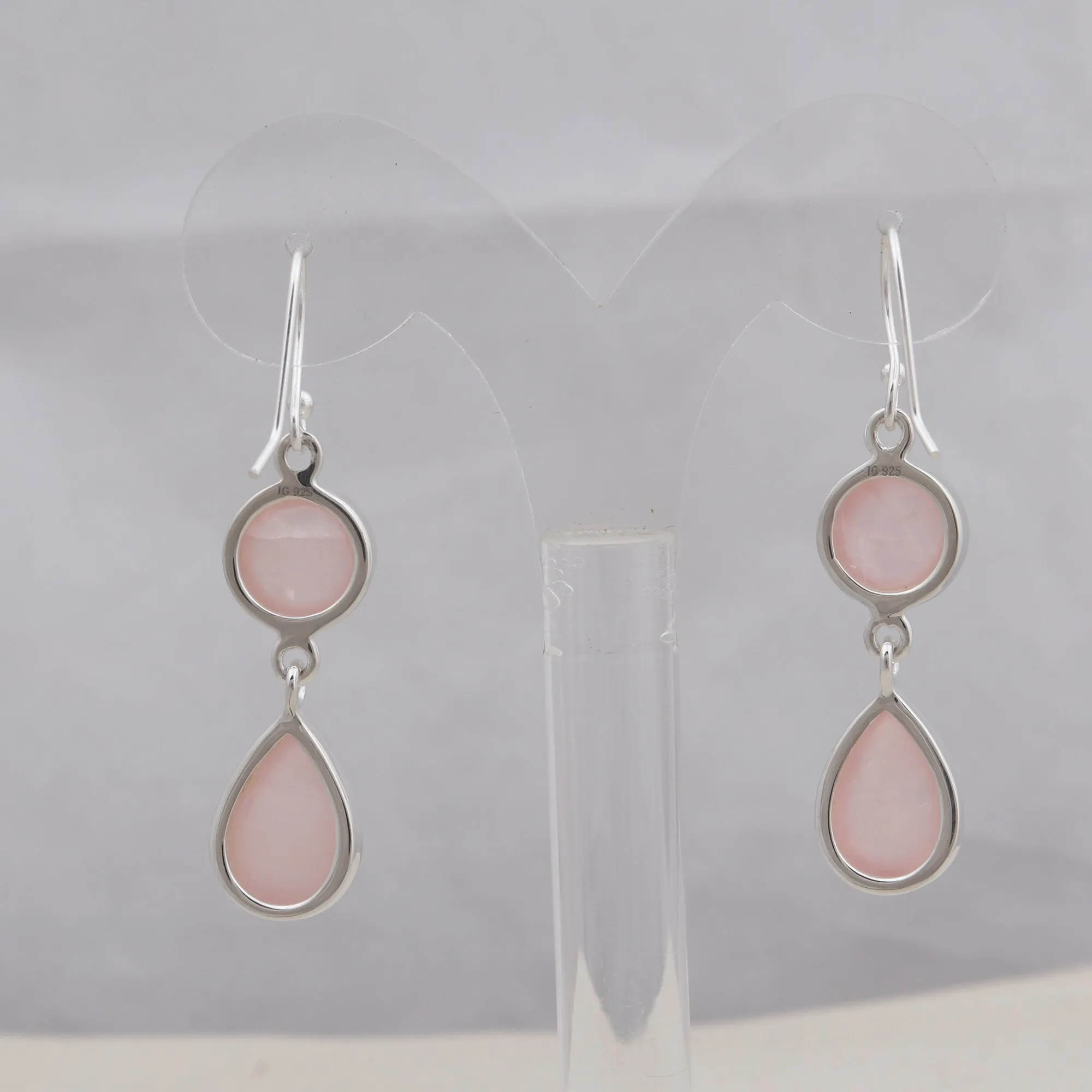 Larimar Silver Earrings