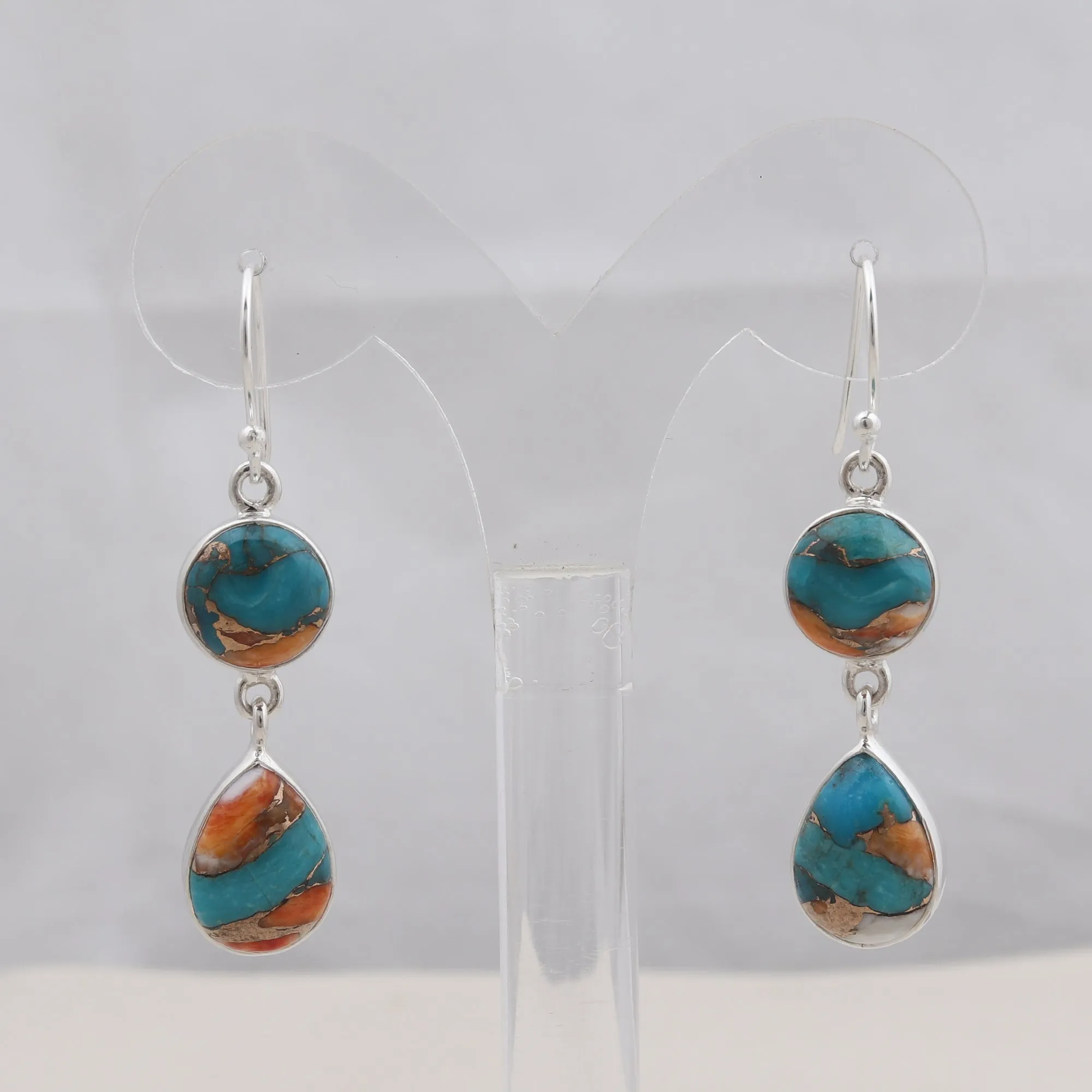 Larimar Silver Earrings