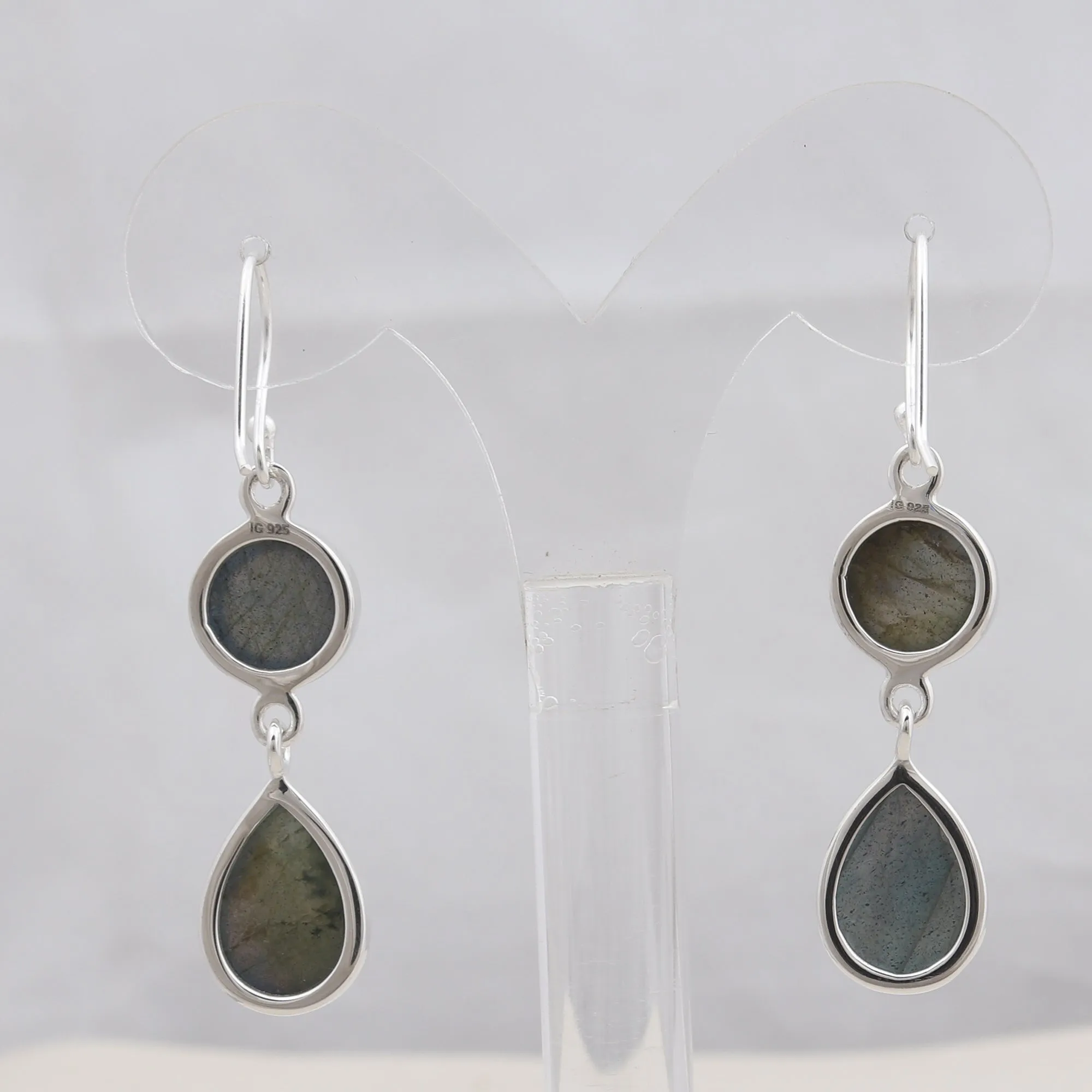 Larimar Silver Earrings