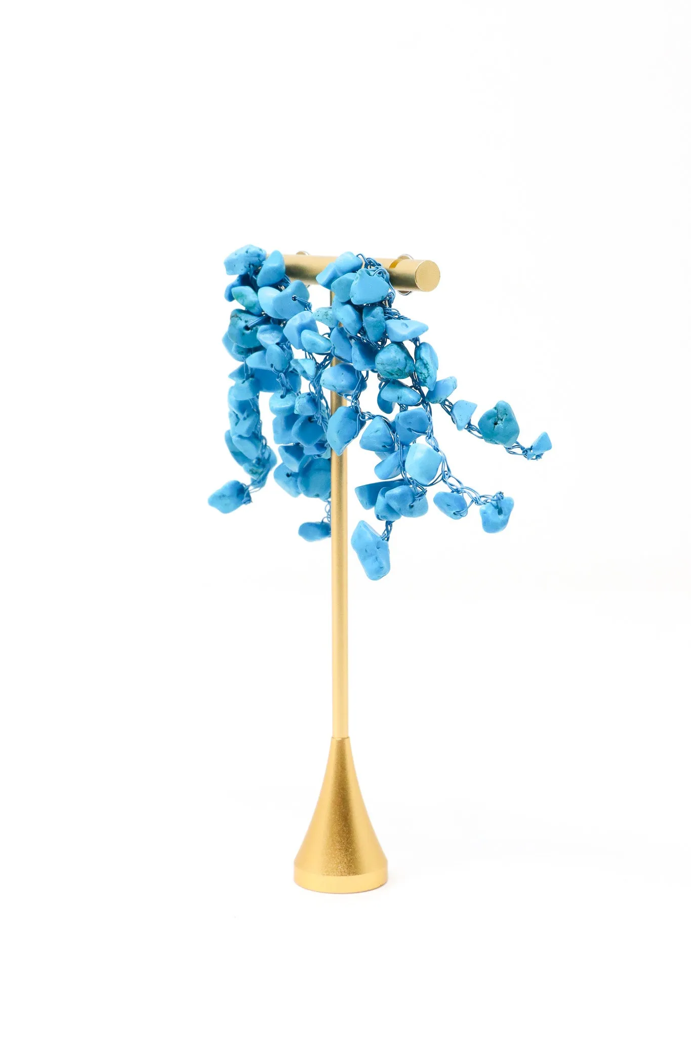 Lavish by TM Blue Rocks Earrings