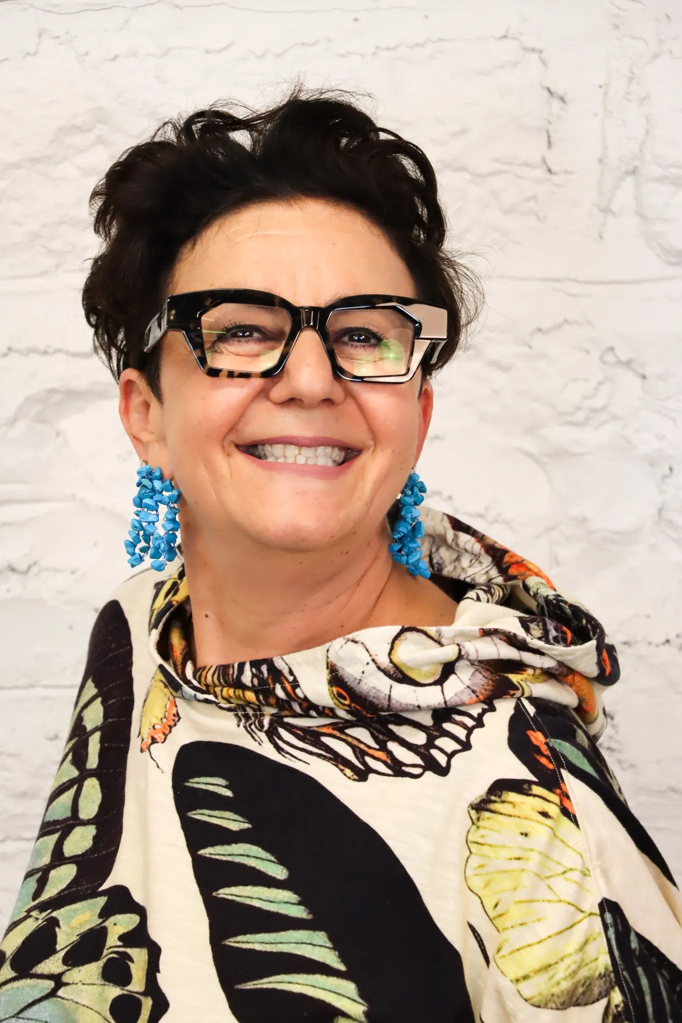 Lavish by TM Blue Rocks Earrings