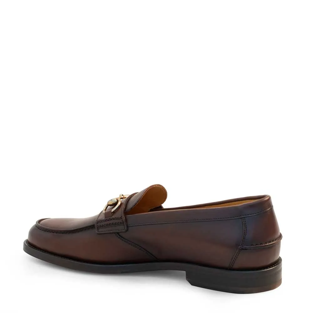 Leather Horsebit Loafer E410