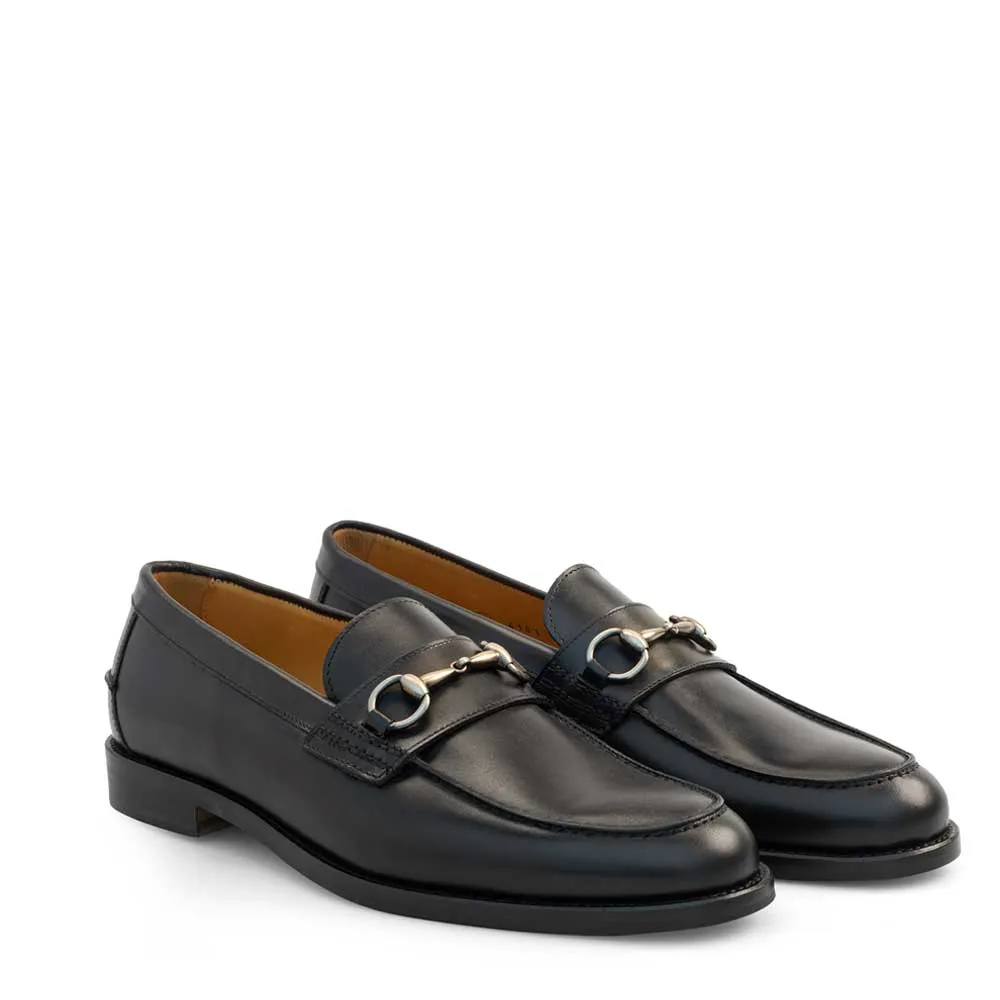 Leather Horsebit Loafer E410