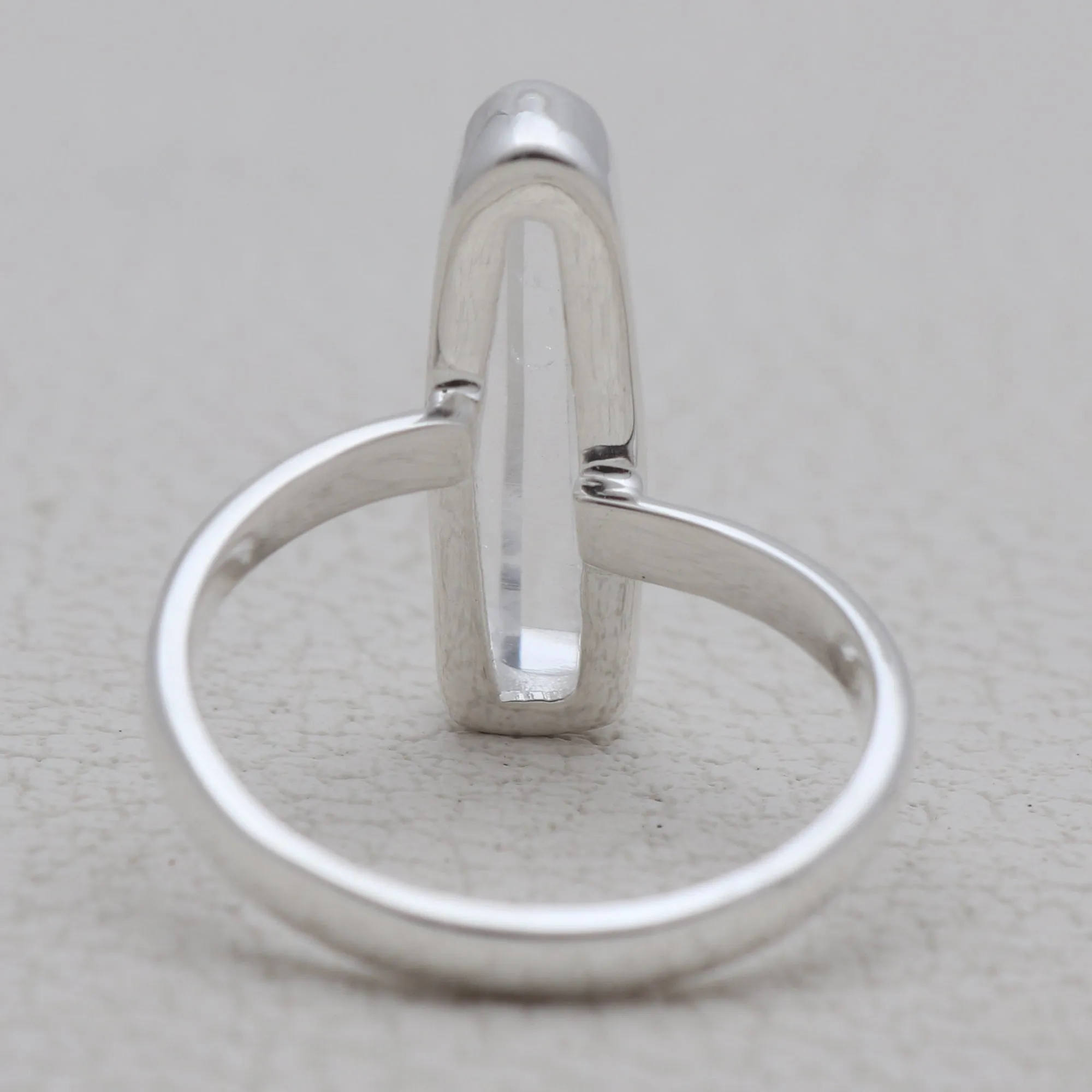 Lemurian Quartz Silver Rings