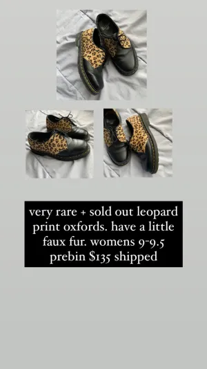 Leopard oxfords
