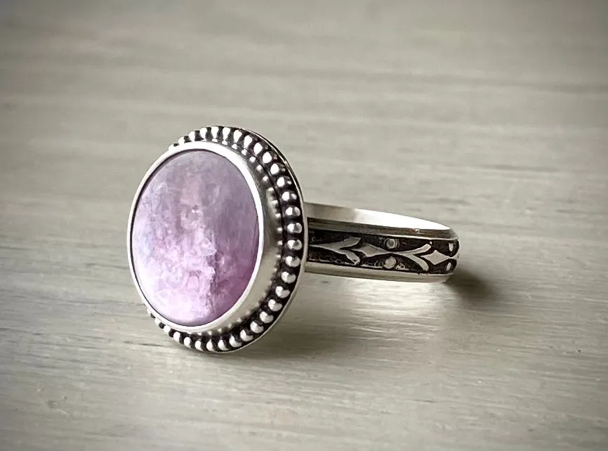 Lepidolite Ring
