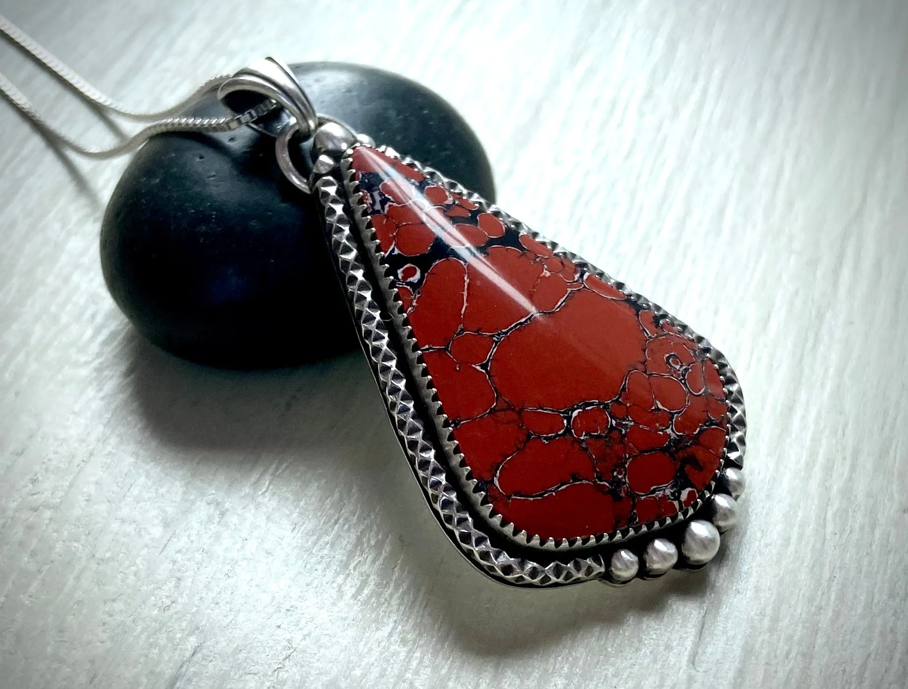 •Light My Fire• Red River Jasper Pendant
