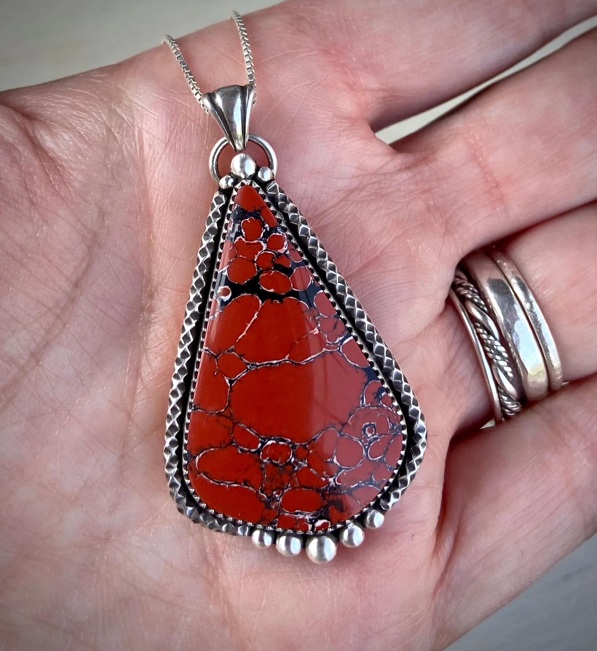 •Light My Fire• Red River Jasper Pendant
