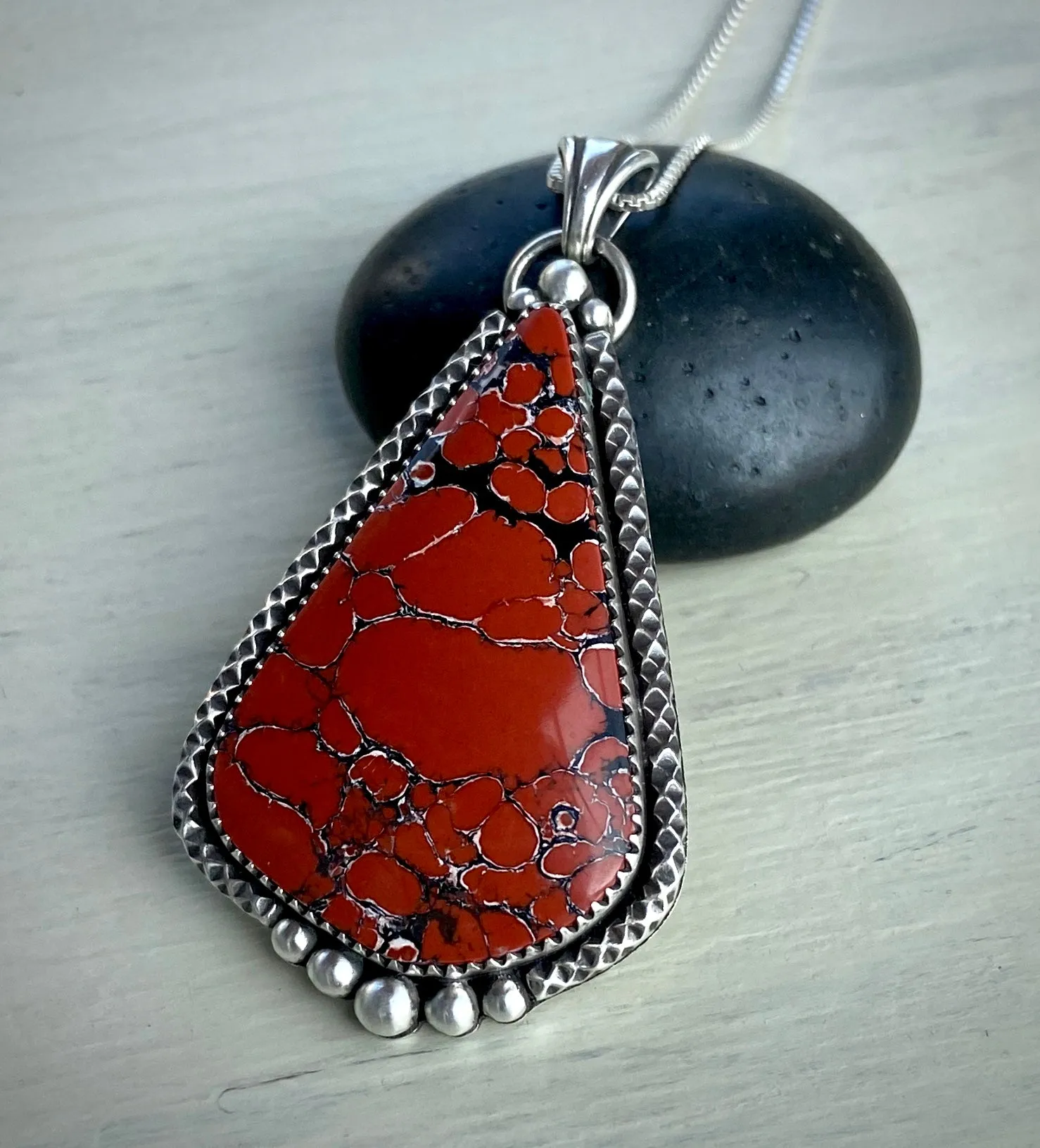 •Light My Fire• Red River Jasper Pendant