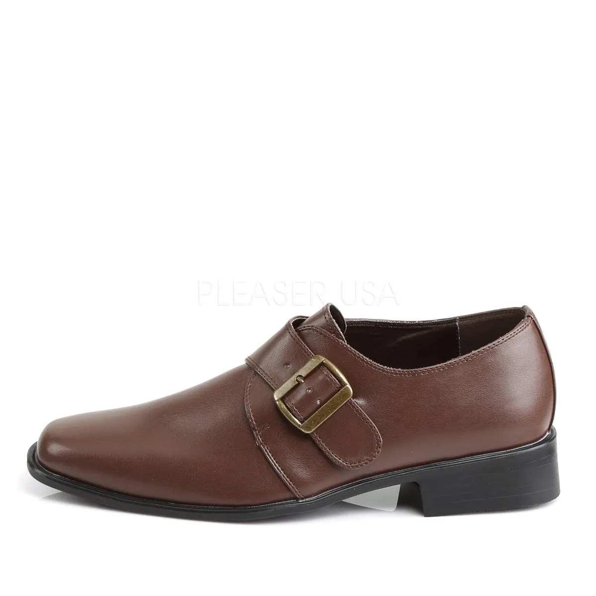 LOAFER-12  Brown Pu