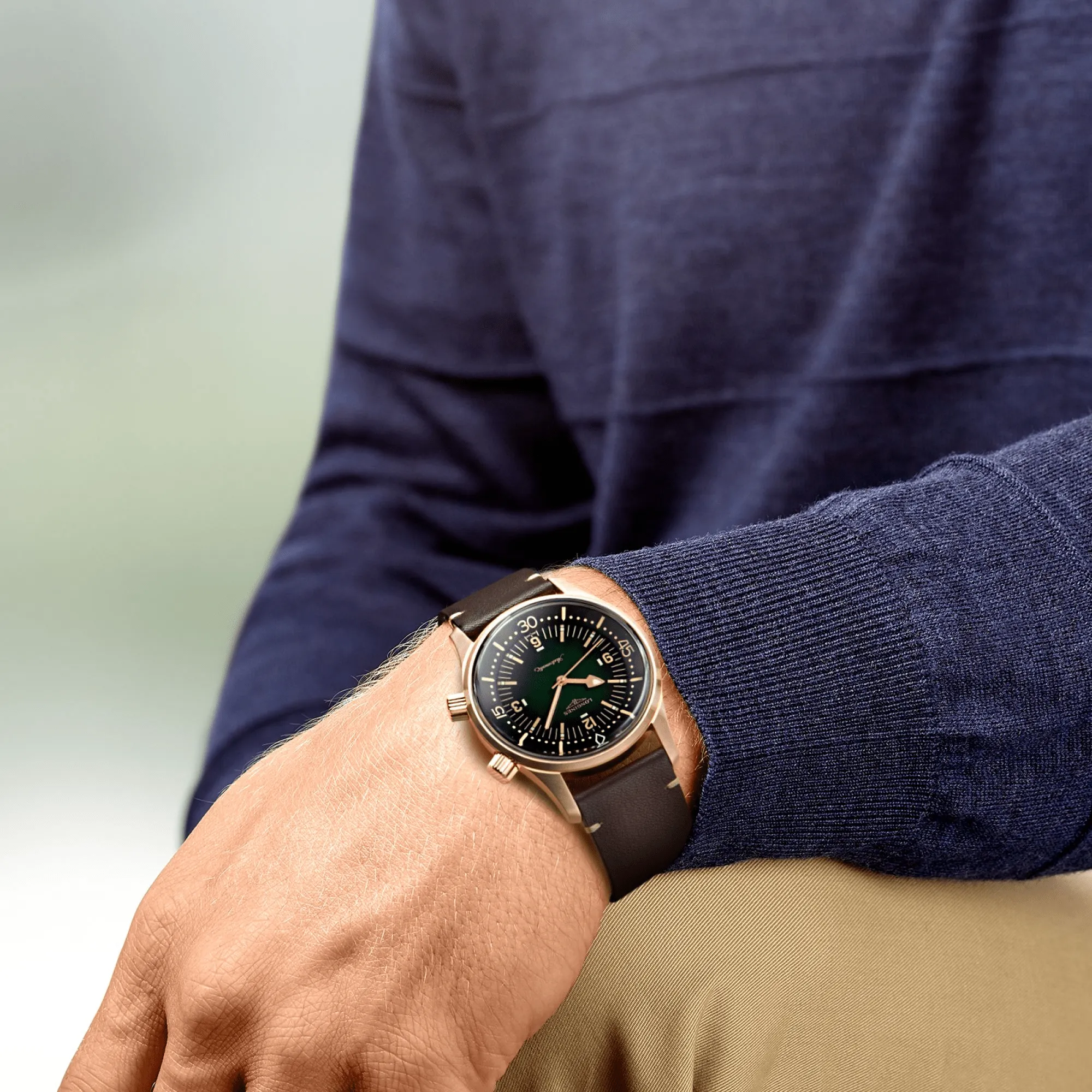 Longines Legend Diver Bronze 42mm Green Dial Men's Watch L37741502