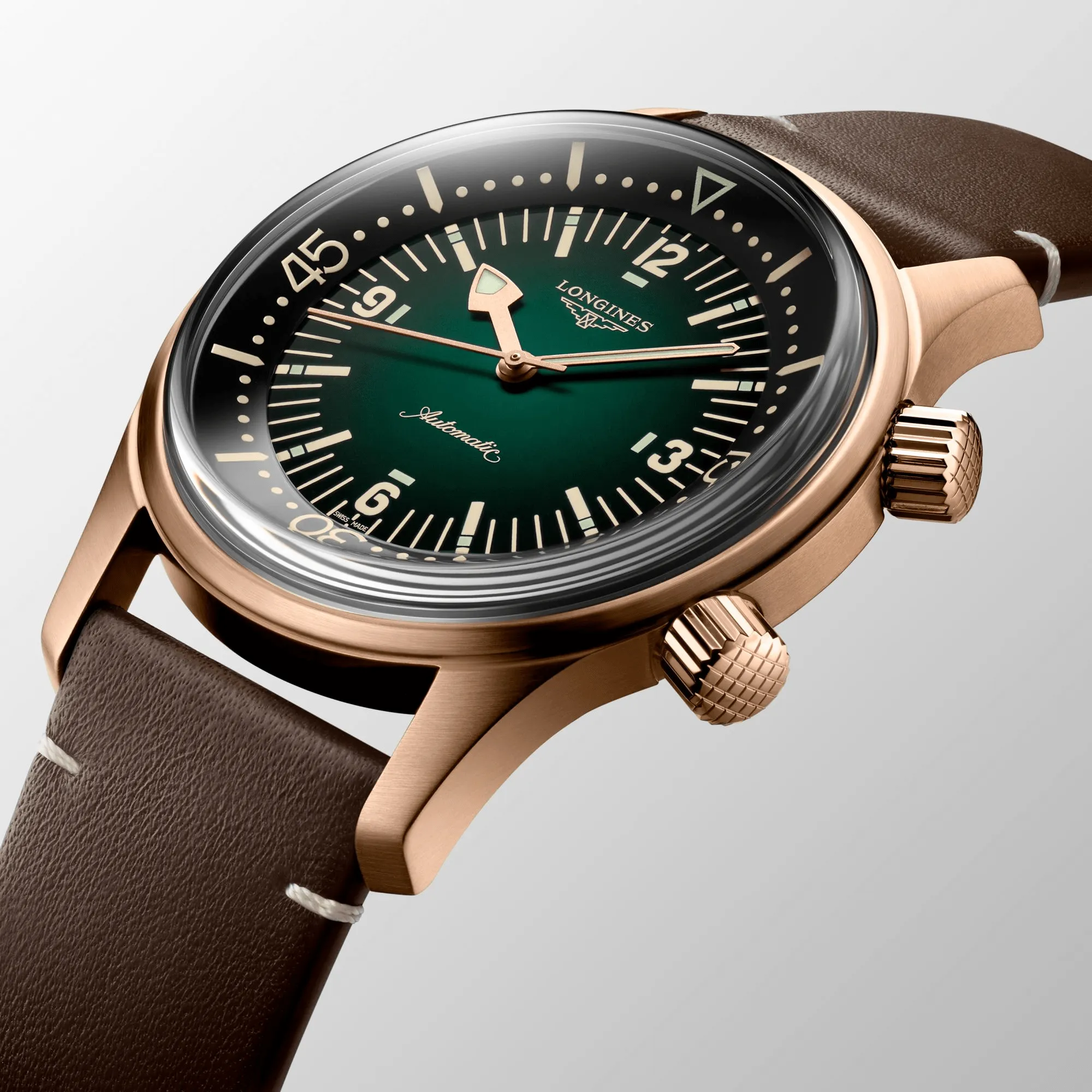 Longines Legend Diver Bronze 42mm Green Dial Men's Watch L37741502