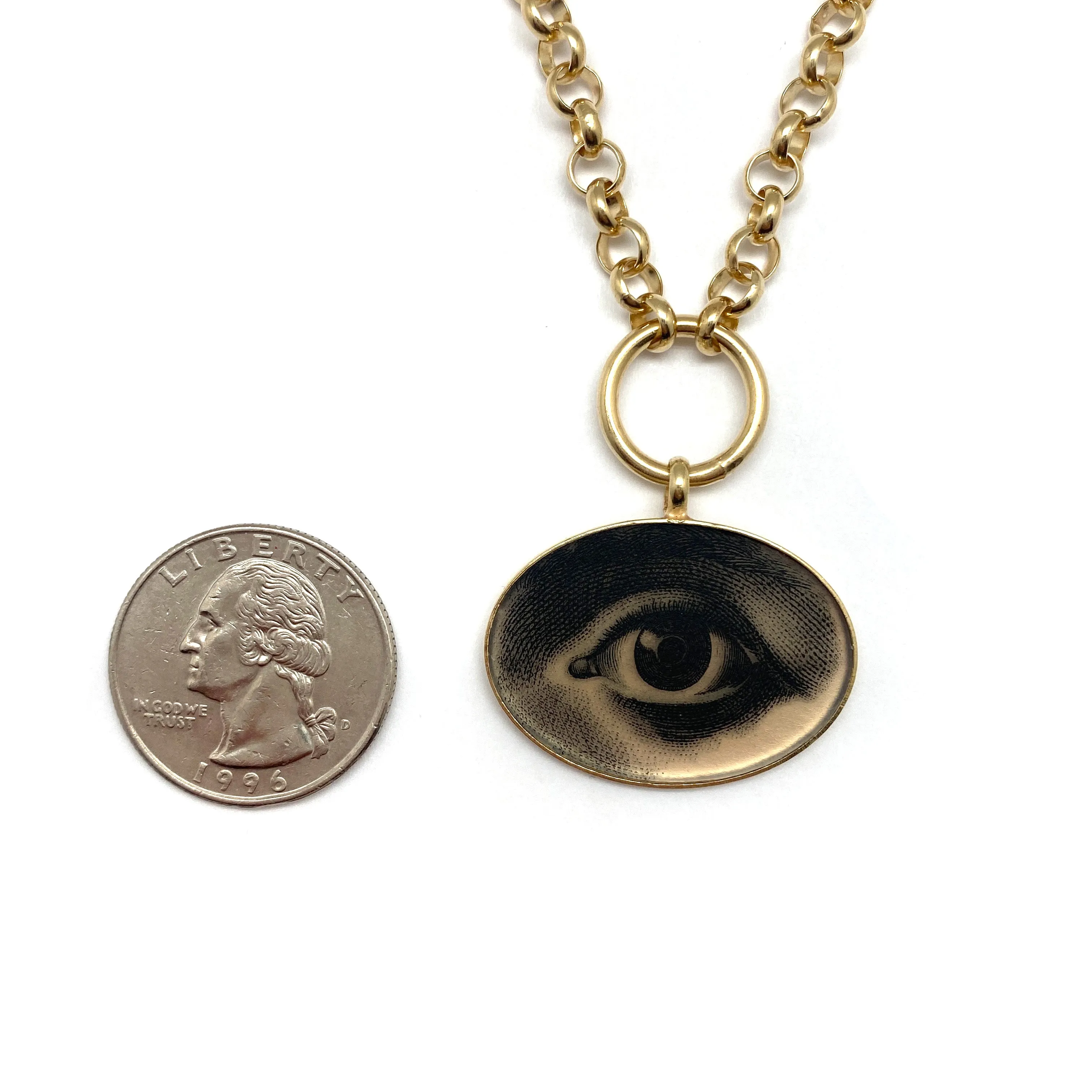 Lovers Eye Statement Necklace