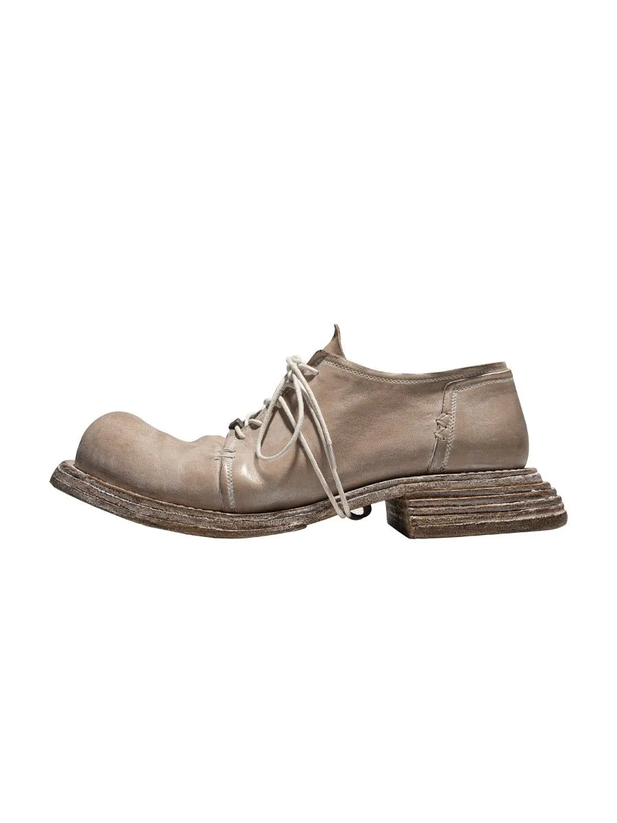 Low top casual shoes solid color men's and women's leather shoes