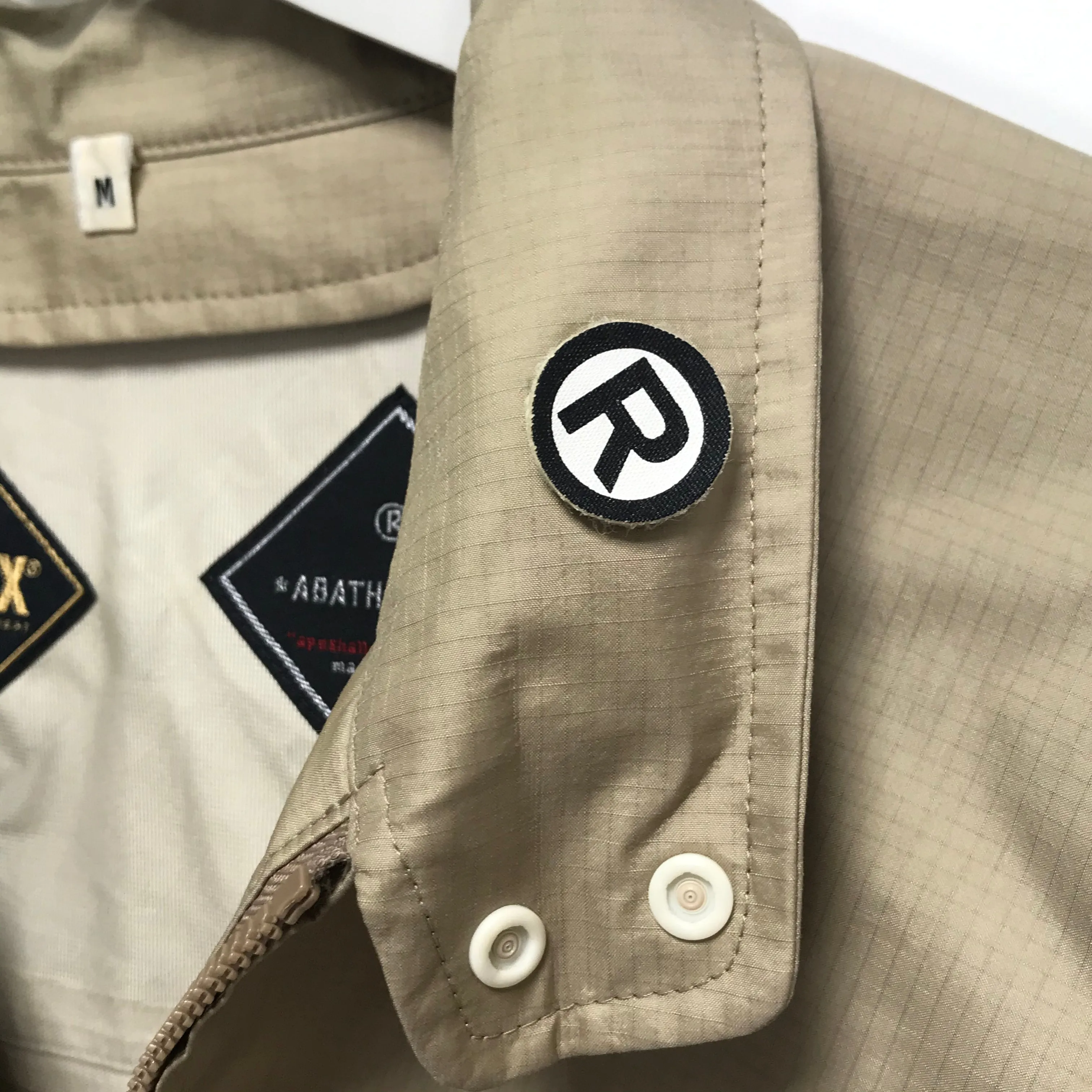 [M] A Bathing Ape Bape Vintage Gore Tex Ripstop Nylon Rain Jacket Beige
