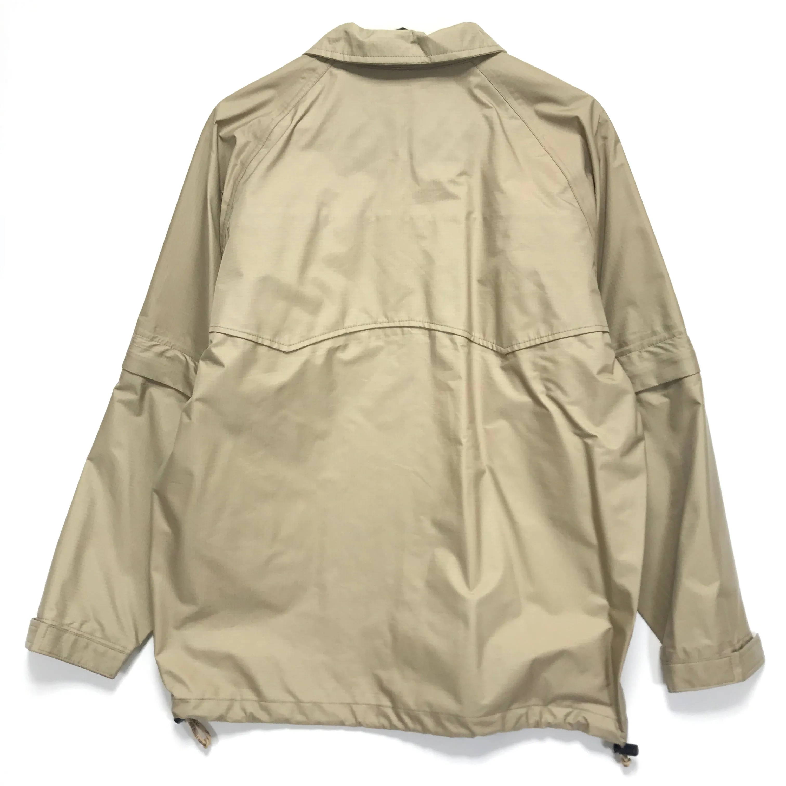 [M] A Bathing Ape Bape Vintage Gore Tex Ripstop Nylon Rain Jacket Beige