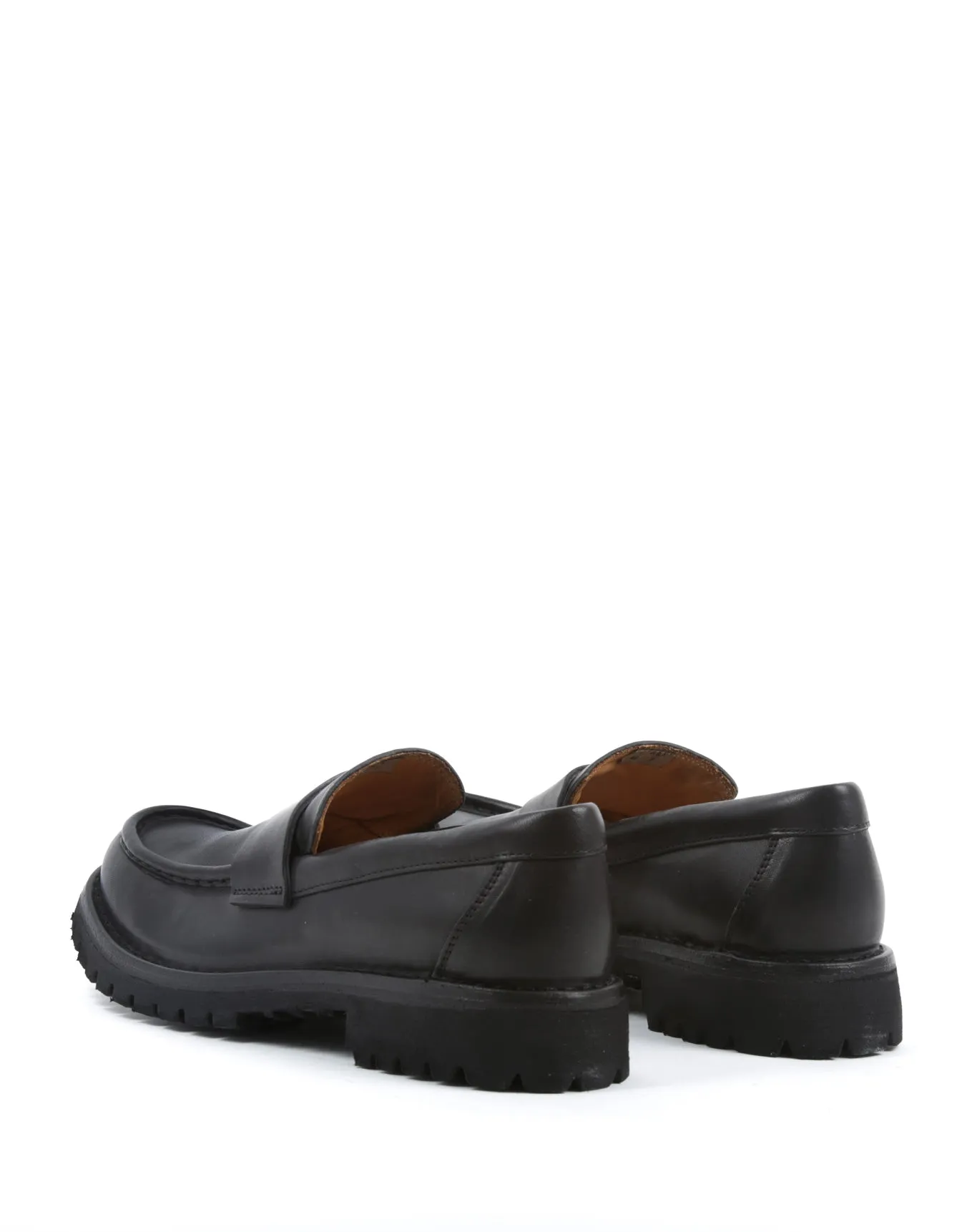 M-EMMET Black Leather Loafer