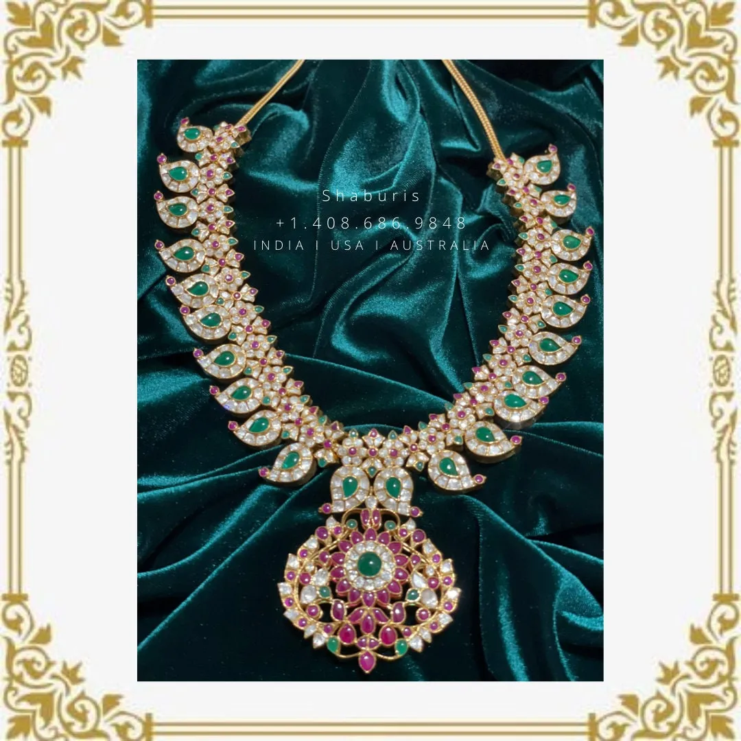 Mango mala bridal jewelry wedding jewelry indian gold jewelry designs silver jewelry shaburis jewelry statement jewelry - SHABURIS