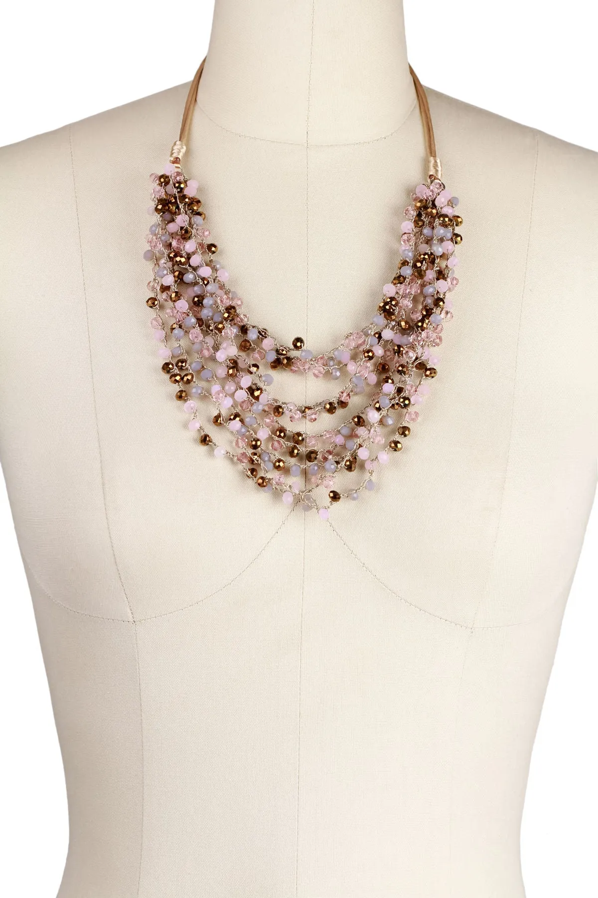 Mardi Beaded Statement Necklac