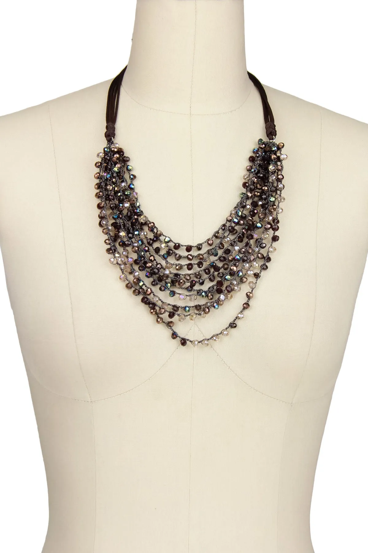 Mardi Beaded Statement Necklac