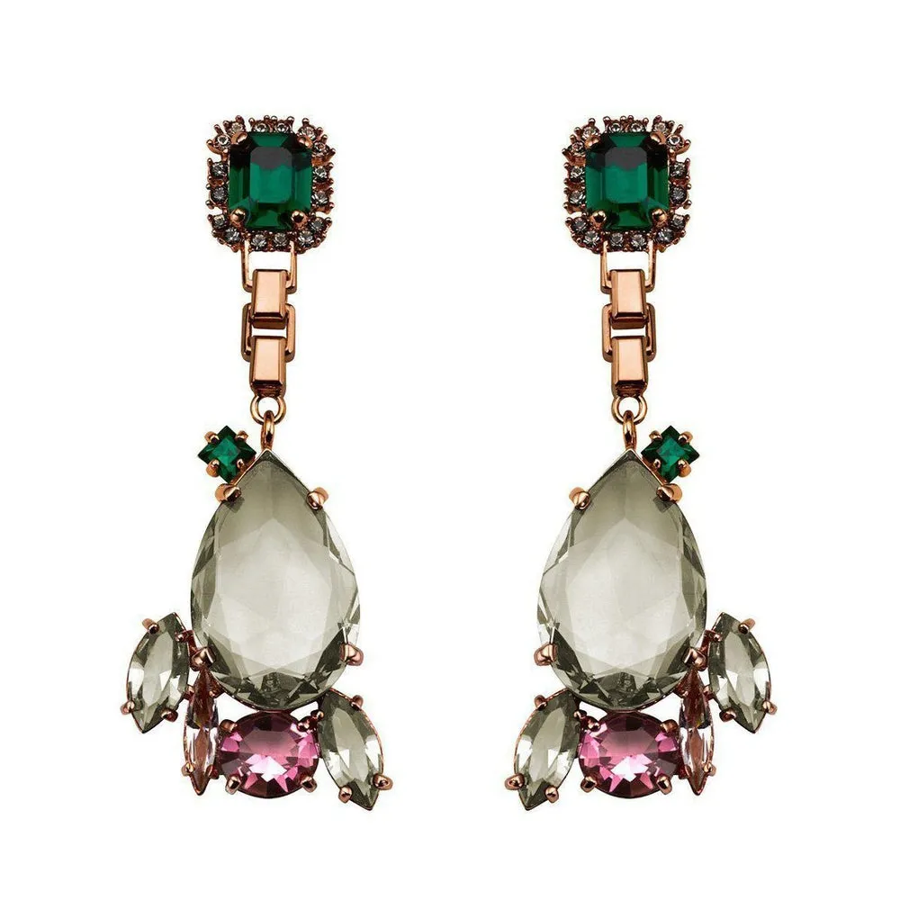Mawi Statement Earrings in Rose