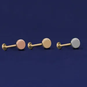 Medium Circle Flatback Piercing