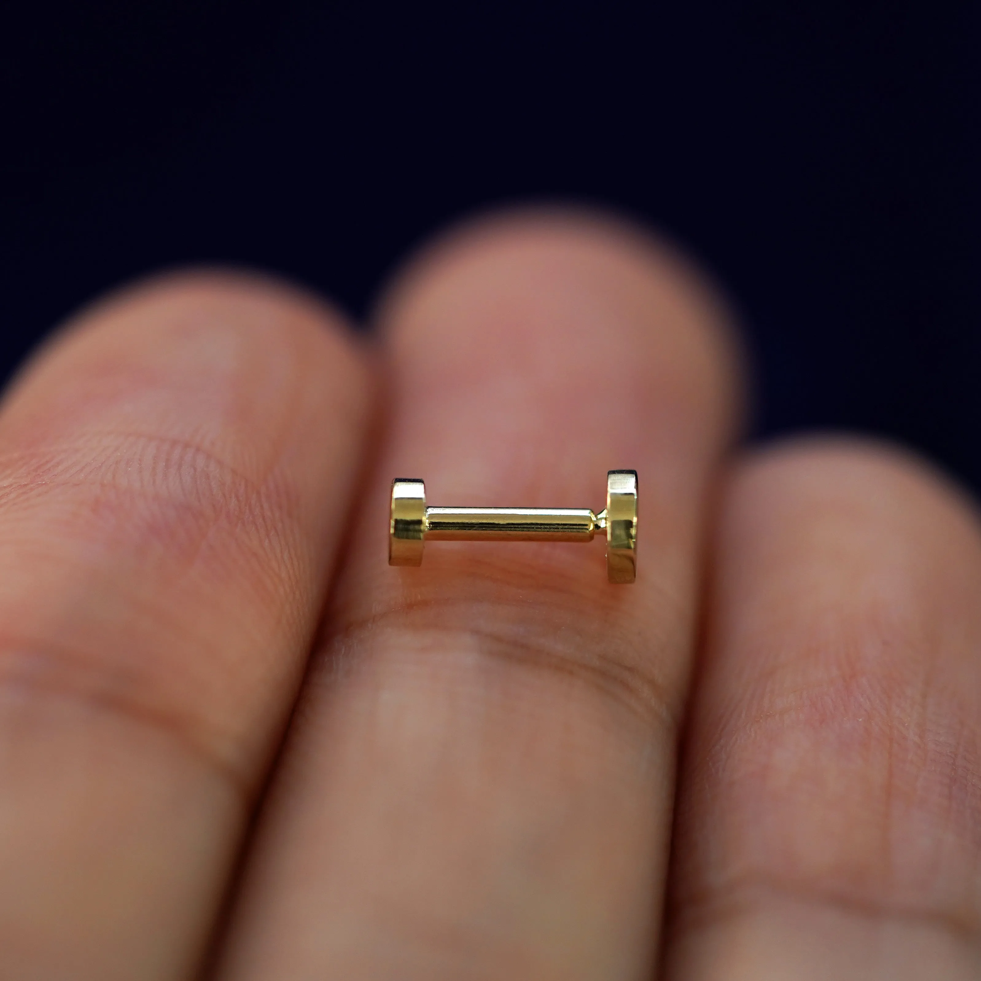 Medium Circle Flatback Piercing