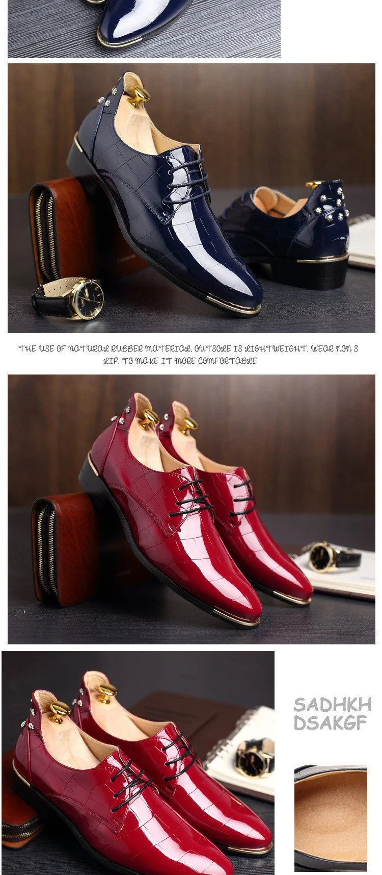 Men Oxford Lace-Up Business Shoes
