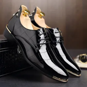 Men Oxford Lace-Up Business Shoes
