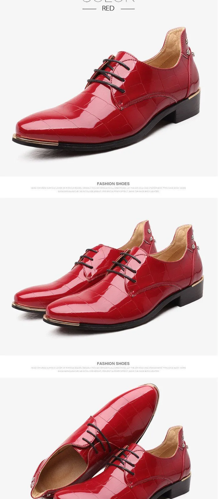Men Oxford Lace-Up Business Shoes