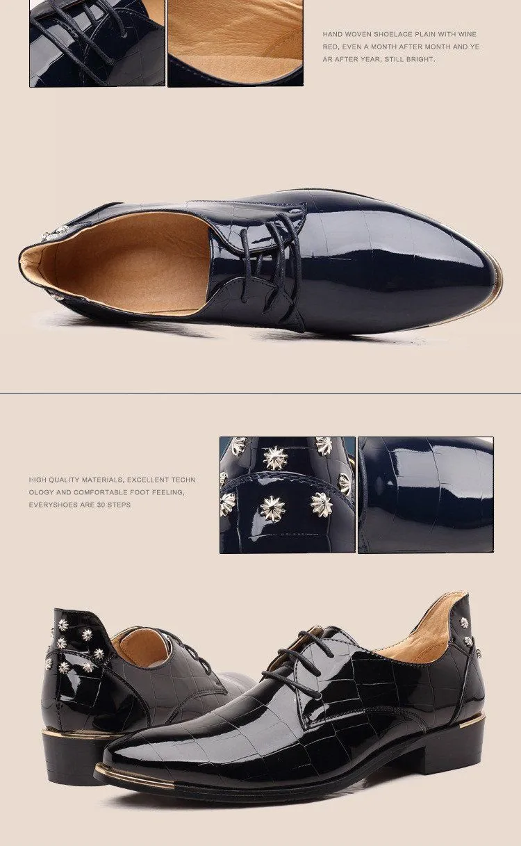 Men Oxford Lace-Up Business Shoes