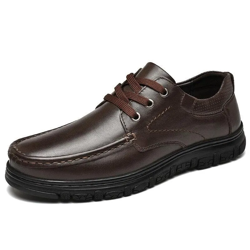 Men Shoes Genuine Leather Casual Shoes Business-Dress Men's Suits Classic Lace-Up Fashion Handmade oxford shoes