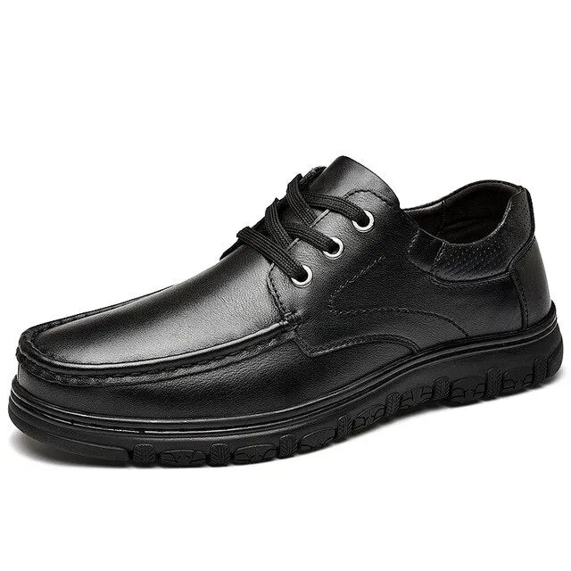 Men Shoes Genuine Leather Casual Shoes Business-Dress Men's Suits Classic Lace-Up Fashion Handmade oxford shoes