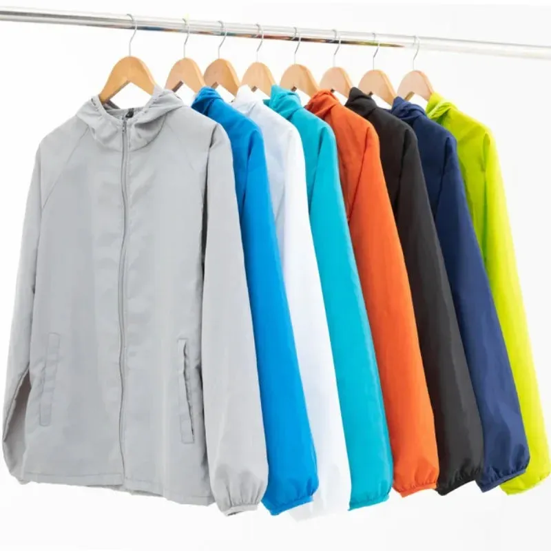 Men Women Hiking Windbreaker Waterproof Camping Jacket Unisex Outdoor Climbing Quick Dry UV Protection Rain Coat Plus Size 7XL