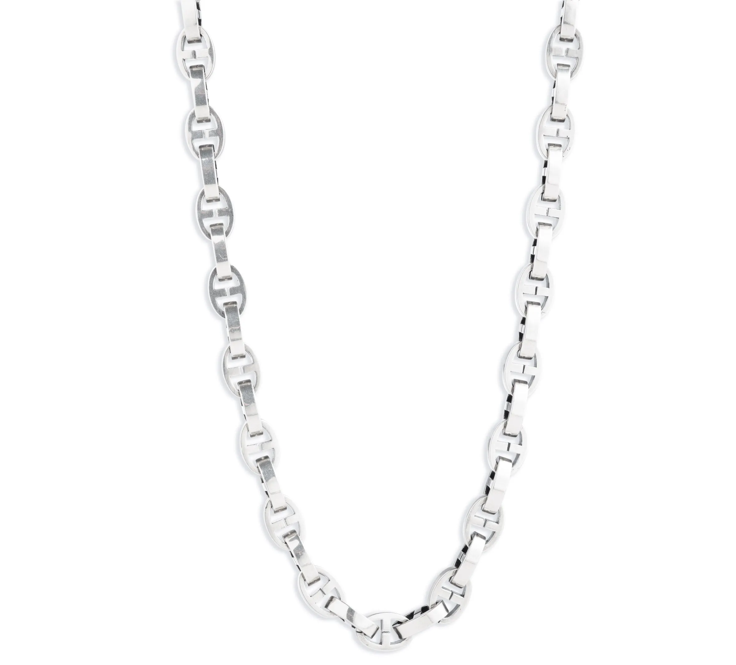 Men's 24" Single Link Strand Chain - Silver