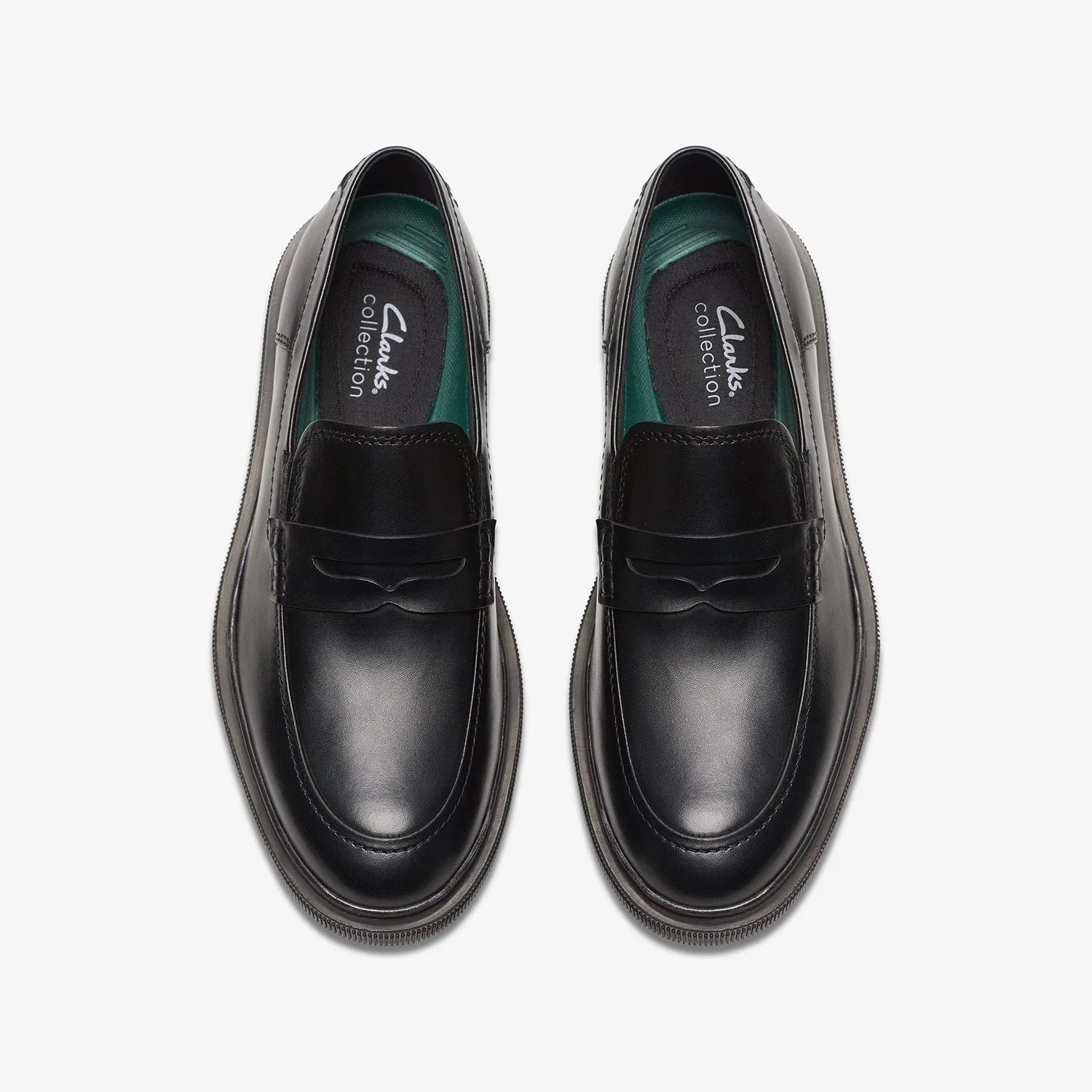Mens - Burchill Penny Black Leather