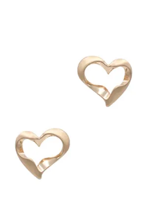 Metal Heart Stud Earring